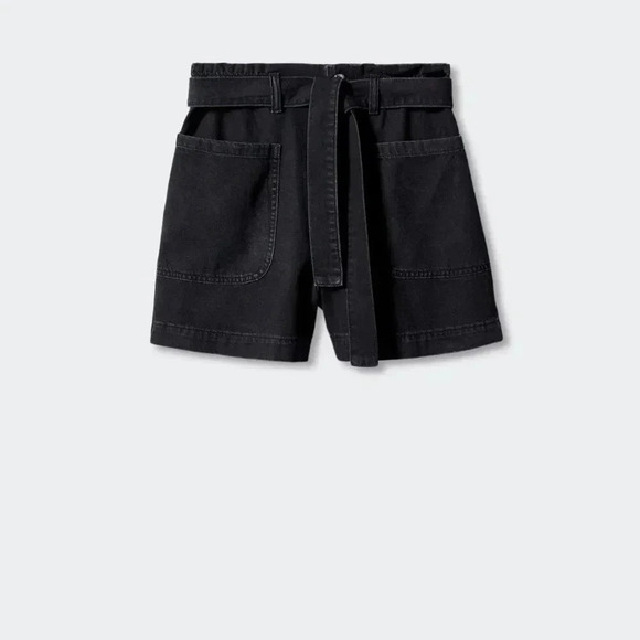 Mango Paperbag Shorts with Belt NWT - Picture 3 of 10